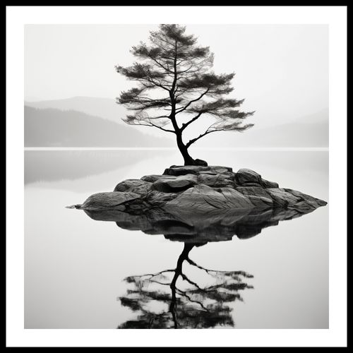 Plakat 50x50cm Samotne Drzewo na Arena.pl