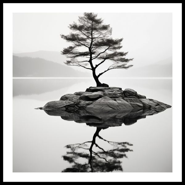 Plakat 50x50cm Samotne Drzewo zdjęcie 3