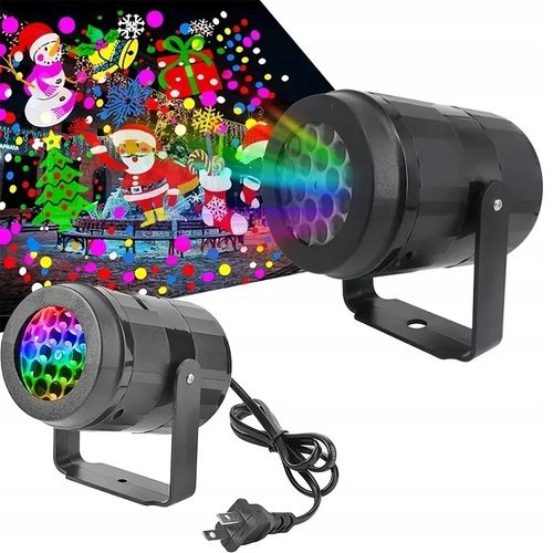Projektor laserowy świąteczny led rzutnik wewnętrzny i zewnętrzny PREZENT na Arena.pl