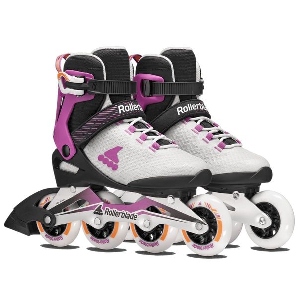 Rolki Rollerblade Macroblade 84 W Light Grey Violet Orange 39/40. zdjęcie 4