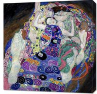Obraz 70x70cm Dziewica, Gustaw Klimt Vintage do Salonu