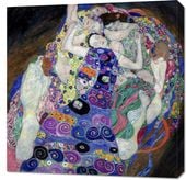 Obraz 70x70cm Dziewica, Gustaw Klimt Vintage do Salonu