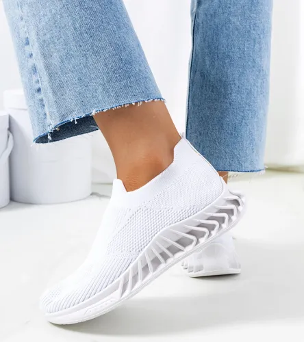Białe sneakersy sportowe Neda 41 na Arena.pl
