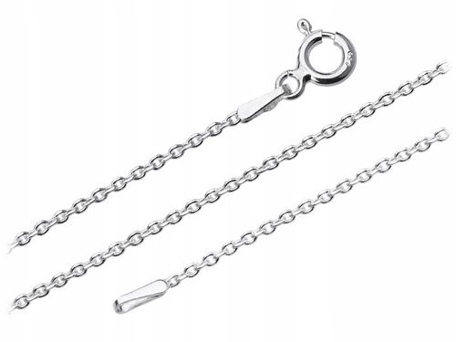 Srebrny Łańcuszek Ankier Diamentowany Srebro 925 Piękny Krótki 1,4 mm 45 cm na Arena.pl