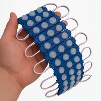 Moduł LED 12V Punktowy IP67 Wodoodporny Niebieski 3W Energooszczędny 20X