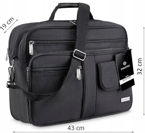 Torba męska na ramię DUŻA do pracy listonoszka mocna na laptopa na Arena.pl