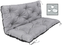 Poduszka PODUCHA 150x60x50cm na ławkę ogrodową huśtawkę WODOODPORNA szary