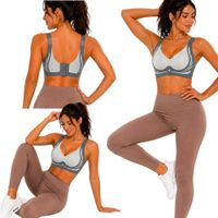 Biustonosz sportowy damski push up modelujący bezszwowy wkładki rozmiar XL