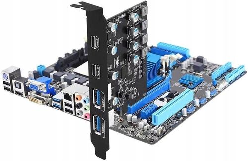 Karta rozszerzeń adapter do komputera PC PCI PCIe 2x USB 2x USB-C na Arena.pl