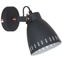 Kinkiet LAMPA ścienna FRANKLIN MB-HN5050-1-B+RC Italux industrialna OPRAWA metalowy reflektorek loft grafitowy