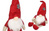 Skrzat Krasnal Świąteczny Duży Gnom Wysoki 36-44 cm XXL