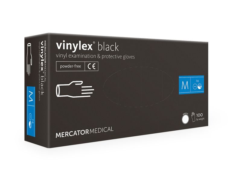 Rękawice winylowe vinylex black rozmiar M  100 szt na Arena.pl