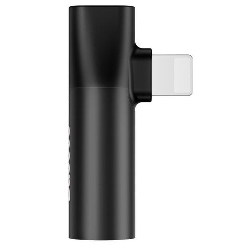 Adapter Audio Baseus L43 Lightning do Mini Jack 3.5mm + Lightning (czarny) na Arena.pl