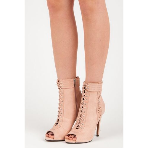 Wiązane botki open toe r.39 na Arena.pl