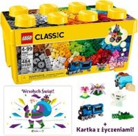 LEGO Classic Kreatywne Klocki 10696 484 elementy KARTKA Z ŻYCZENIAMI mikołaj