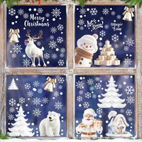 190x NAKLEJKI NA OKNO ŚWIĄTECZNE SAMOPRZYLEPNE OZDOBA ŚWIĘTA MIKOŁAJ BAŁWAN