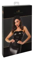 noir orgia exclusive xl - czarny top gorsetowy z regulowanymi ramiączkami