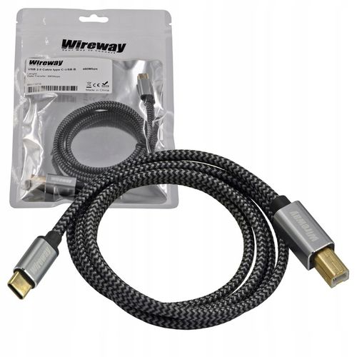 KABEL PRZEWÓD USB 2.0 USB-B DO USB-C DO DRUKARKI OPLOT WIREWAY WW332103 3m na Arena.pl