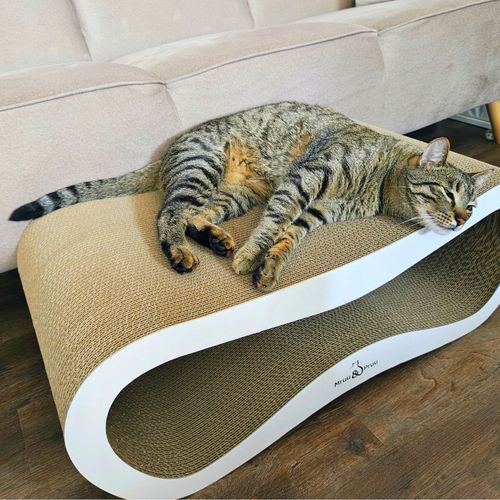 Drapak dla kota LEON | biały 40cm | 78x28x40 cm | MruuPruu na Arena.pl