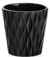 DONICZKA OSŁONKA CERAMICZNA CZARNA 16 CM