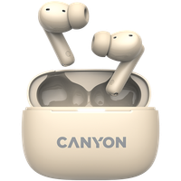 CANYON Słuchawki dokanałowe OnGo 10 ANC i ENC Beżowe
