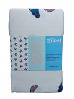 Prześcieradło bawełniane jersey z gumką DISNEY STITCH 90x200x25 cm
