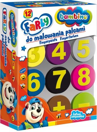 FARBY DO MALOWANIA PALCAMI 12KOL. MINI ZOO 3165 na Arena.pl