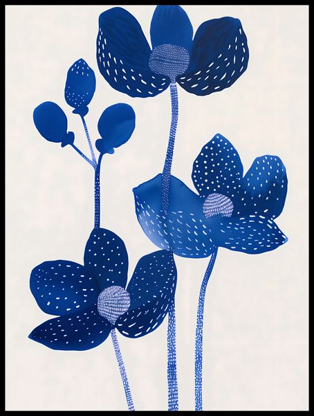 Plakat 60x80cm Nocne Kwiaty zdjęcie 2