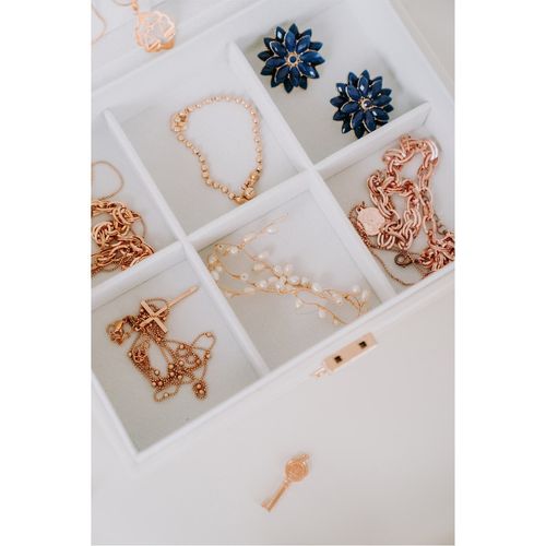 pudełko na biżuterię ze wzorem skóry aligatora - peterson na Arena.pl