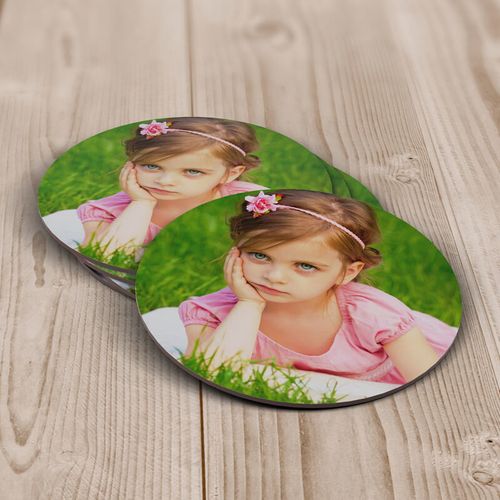 Okrągła podkładka pod kubek z MDF-u z Twoim nadrukiem na Arena.pl