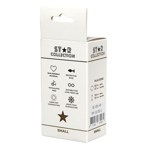 Star Collection - Silver Metal Anal Plug S - Purple Stone na Arena.pl