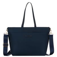 shopperka damska w granatowym kolorze zamykana klipsem magnetycznym