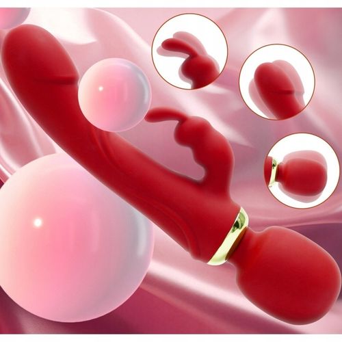 WIBRATOR KRÓLICZEK 3W1 PUNKTU G MASAŻER DWUSTRONNY 2500 DRGAŃ NA MINUTĘ na Arena.pl