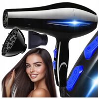 SUSZARKA DO WŁOSÓW 1200W PRO JONIZACJA MOCNA + KOŃCÓWKI ZIMNY CIEPŁY NAWIEW