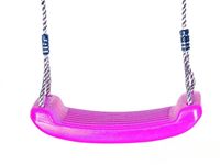 Huśtawka Do Ogrodu Różowa Mocne Siedzisko Na Sznurku Deska Dla Dzieci 3+