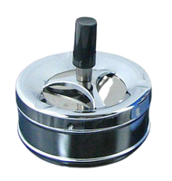 Duża Popielniczka Okrągła Papierosowa Zamykana