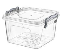 Pojemnik Lunchbox Do Żywności 1,2L Z Klipsem Pudełko Kwadratowy Do Zmywarki