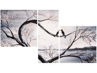 90X50CM ŚWIETLE KSIĘŻYCA TRÓJ OBRAZ ŚCIANY