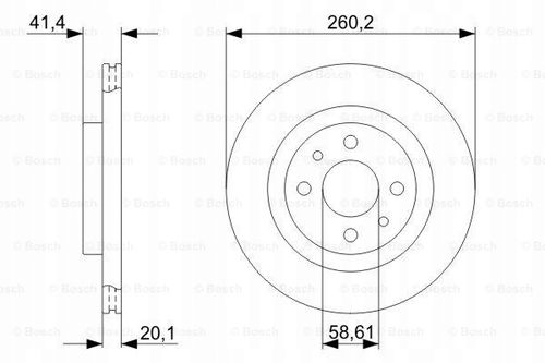 TARCZA HAM PRZOD 260X20 V BOSCH na Arena.pl
