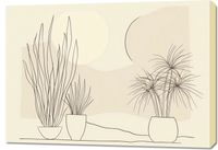 Obraz 100x70cm Roślinność w Pastelu