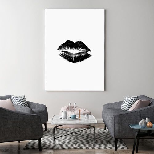 Deco Panel, Czarne usta 60x90 na Arena.pl