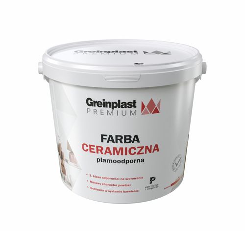 GREINPLAST PREMIUM FARBA CERAMICZNA BIAŁA 5L na Arena.pl