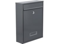 SKRZYNKA NA LISTY POCZTOWA 360x260x80MM SZARA