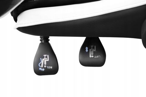 FOTEL gamingowy z MASAŻEM pleców KOMPUTEROWY OBROTOWY dla gracza +podnóżek! na Arena.pl