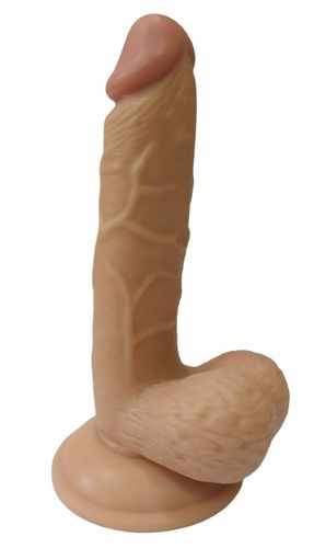 REALISTYCZNE DILDO PENIS NA PRZYSSAWCE, SZTUCZNY CZŁONEK Z JĄDRAMI na Arena.pl