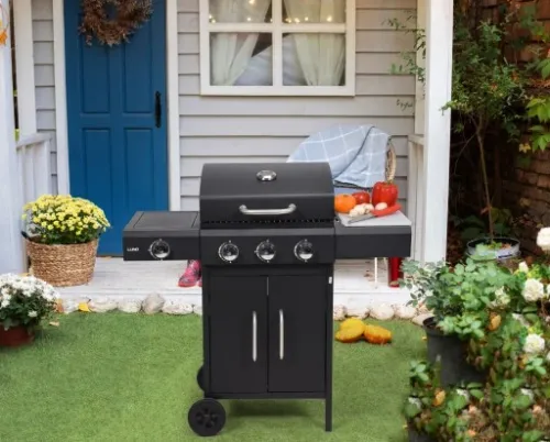 GRILL GAZOWY PALNIKI 3+1 + POKROWIEC I REDUKTOR na Arena.pl