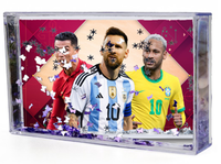 Akwarium - Ramka wodna 3D - Messi, Ronaldo, Neymar