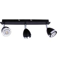 Spot LAMPA sufitowa CALASA SPL-9372-3A BL Italux metalowa OPRAWA regulowane reflektorki czarne chrom