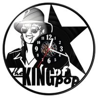 Zegar ścienny z płyty winylowej Michael Jackson 821.14