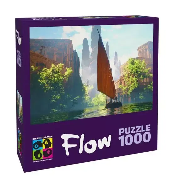 Puzzle 1000 elementów. Flow. Łódź zdjęcie 1